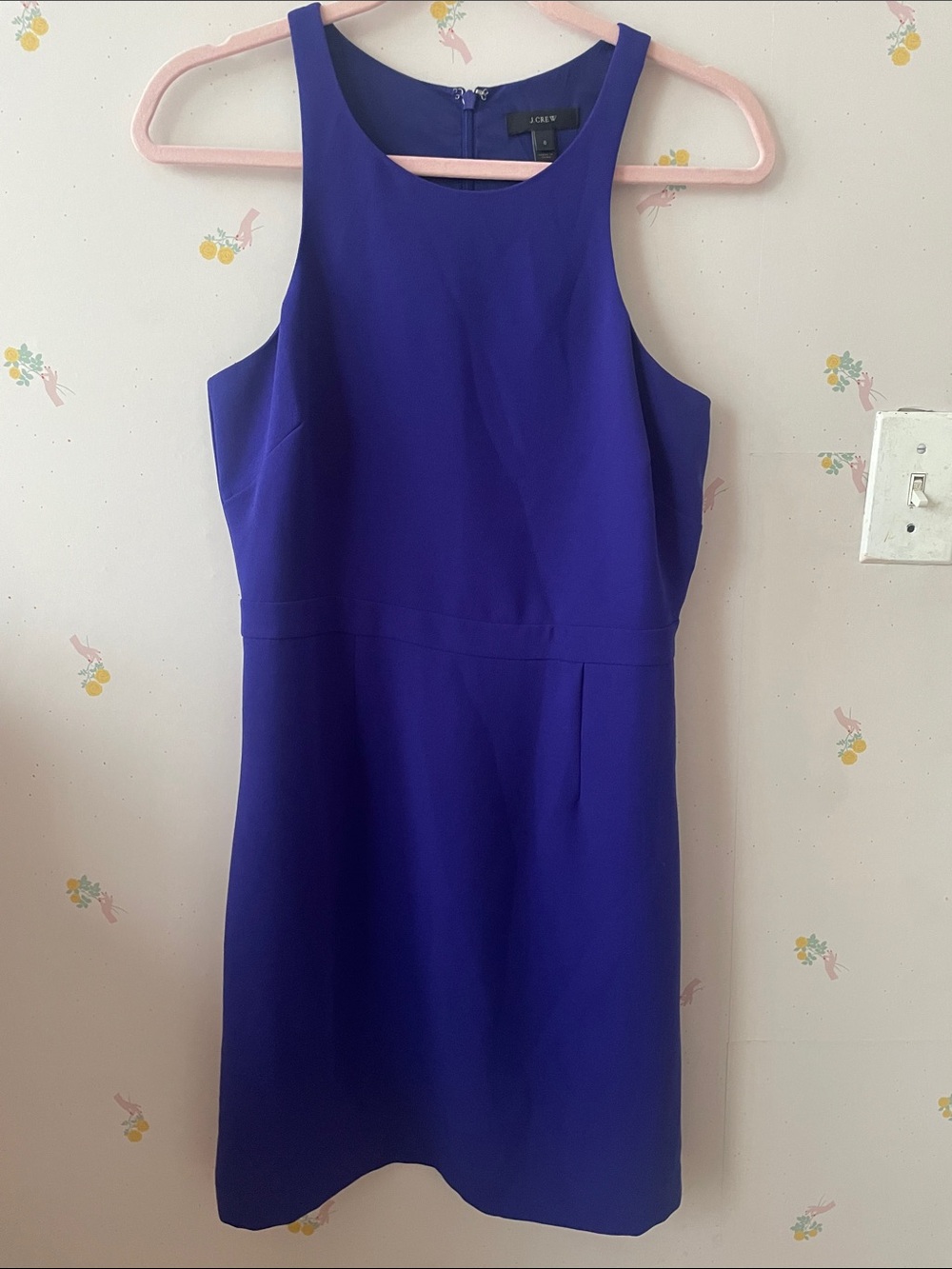 J. Crew Sleeveless Cobalt Sheath Dress